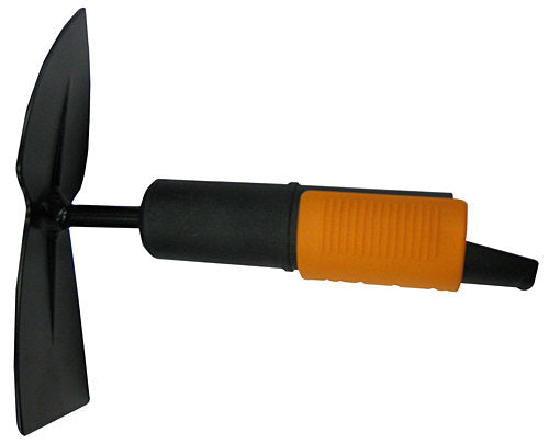 Fiskars Azada doble, Cabezal de herramienta QuikFit, Longitud: 18,5 cm, Cabezal de acero, Negro/Naranja, QuikFit, 1000734