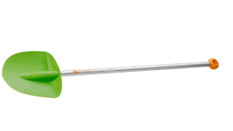 Fiskars Pala MyFirst Fiskars, Para niños, Longitud: 91 cm, Pala de material sintético/Mango de aluminio, Verde/Naranja, 1001420