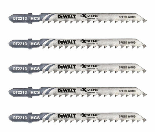 DeWalt DT2213-QZ - Hoja de sierra de calar XPC, longitud de 100 mm, paso de diente de 4,2 mm, para cortes en madera, aglomerado, contrachapado, laminado y plástico