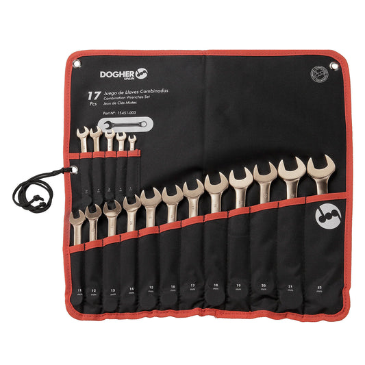 Dogher 15451-003 - Bolsa Nylon 17 Llaves Comb 3-22Mm Al-Br