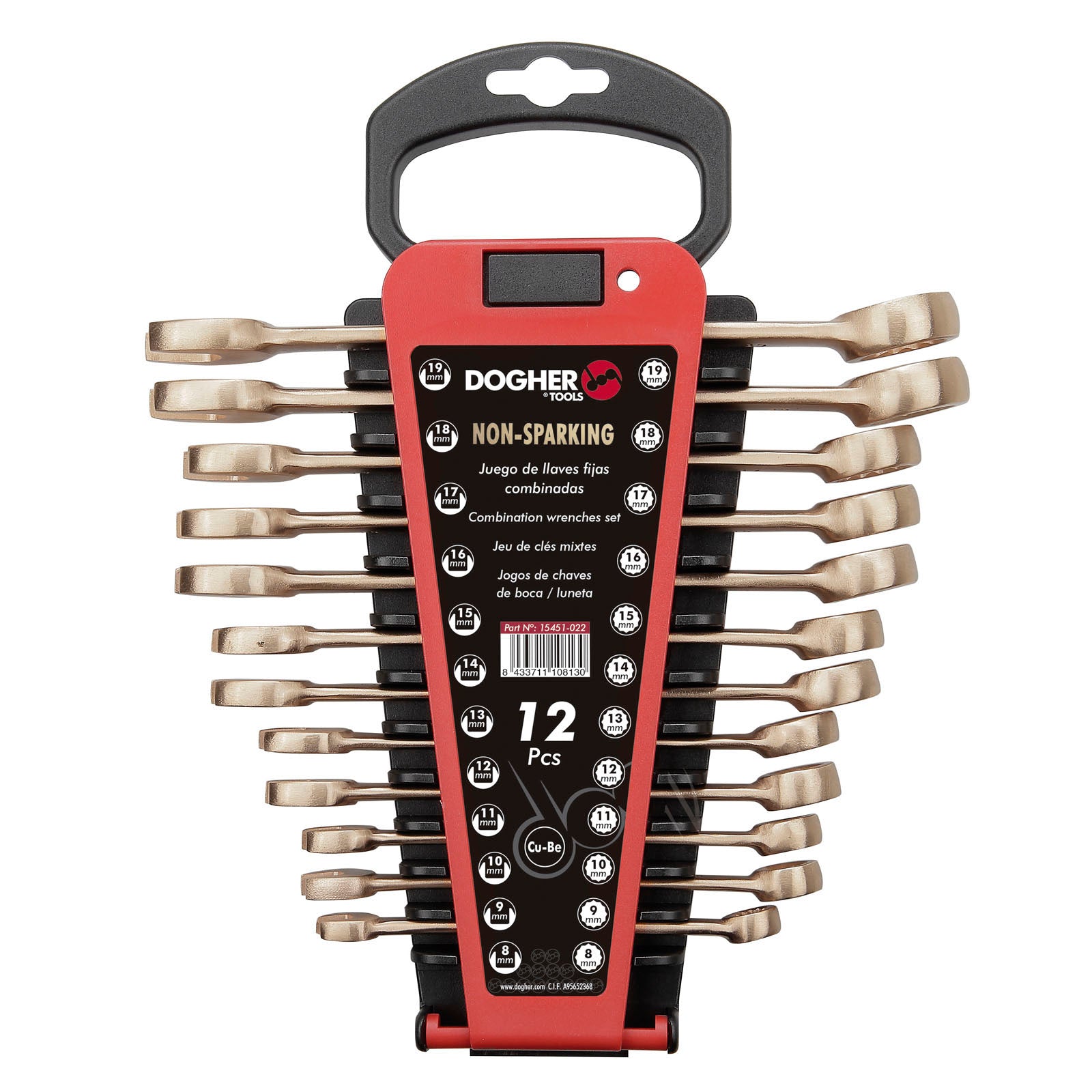 Dogher 15451-022 - Juego 12 Llaves Combinadas 8-19Mm Al-Br