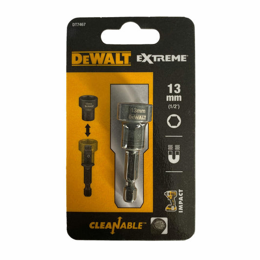 DEWALT DT7467-QZ - Llave de vaso hexagonal magnética de impacto de limpieza fácil 13mm