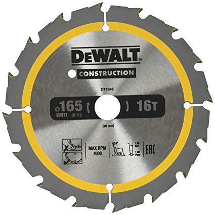 DeWalt Sierra circular, 1 pieza, Plata; Amarillo; negro, dt1949 de QZ