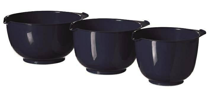 Curver Curver - Juego de 3 cuencos de cocina (1,5/2/2,5 L), color azul marino