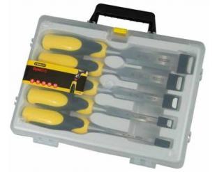 Stanley DynaGrip - Pack de 5 formones (6, 12, 18, 25, 32 mm)