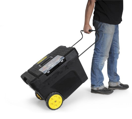 STANLEY Arcón de Transporte 65L con Ruedas y Asa Telescópica para Herramientas 1-97-503