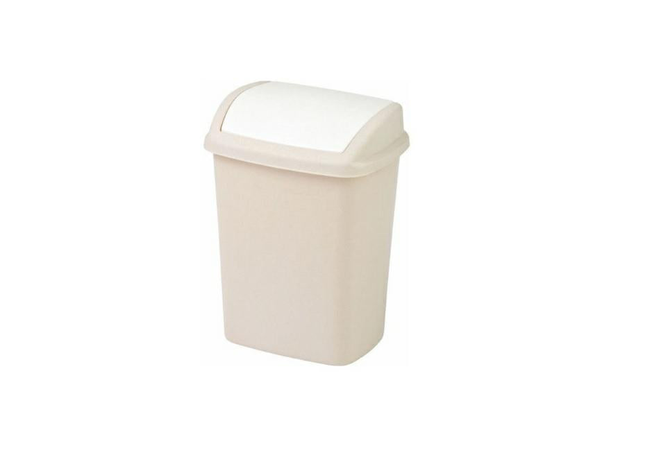 Curver Dominik - Papelera basculante 25 L, beige