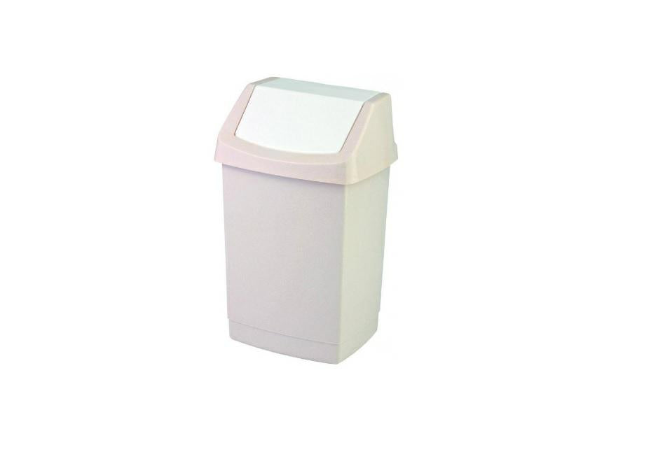 Curver Cubo de Basura, plástico, plástico, Beige, 38.5 x 33.5 x 63.5 cm