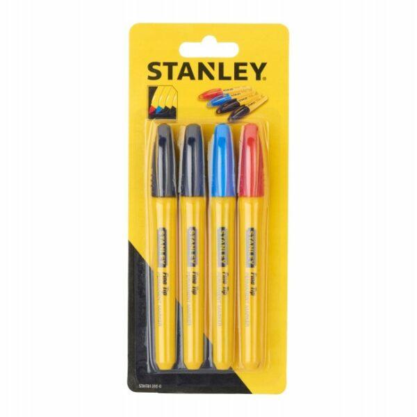 Stanley Rotuladores permanentes de punta fina surtidos, paquete de 4