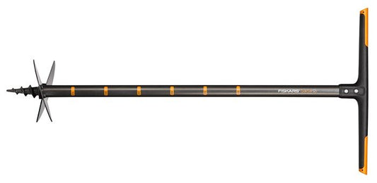 Fiskars Taladro manual graduado, Agujeros de hasta 20 cm de diámetro, Negro/Naranja, QuikDrill, Talla: l, 1000640
