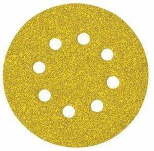 DeWalt DT3118-QZ - Pack de 25 discos de lija (125 mm, grano 320, con velcro de acoplamiento rápido y 8 orificios perforados)