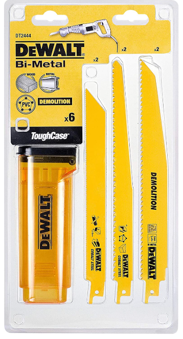 DeWalt Juego sierra de sable Mix, 6 teilig, DT2444