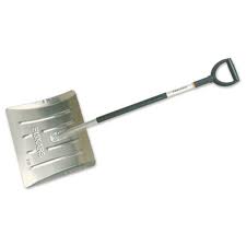 Fiskars Recogedor de nieve - Aluminio, Ancho de pala: 44 cm, Material sintético/Aluminio, Negro/Plata, 1001636