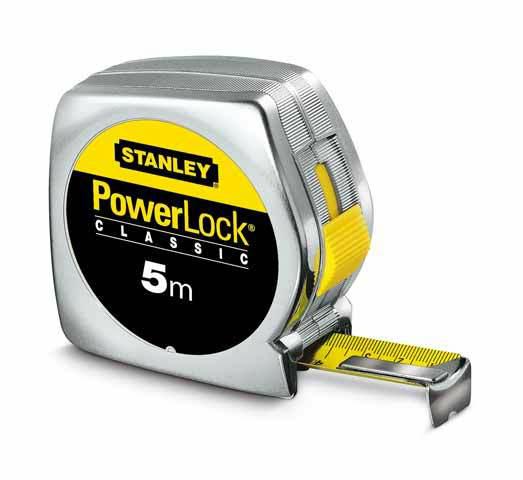 Stanley 1-33-238 - Flexómetro Powerlock cromado 3 m x 12,7 mm