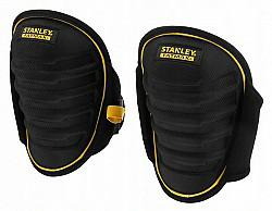 STANLEY FATMAX Rodilleras Semi-Duras con Gel, Color Negro, Correa de Neopreno, Gel de Alta Memoria, Espuma Moldeada, Tejido 1680 Denier, Ajuste Sencillo, FMST82959-1