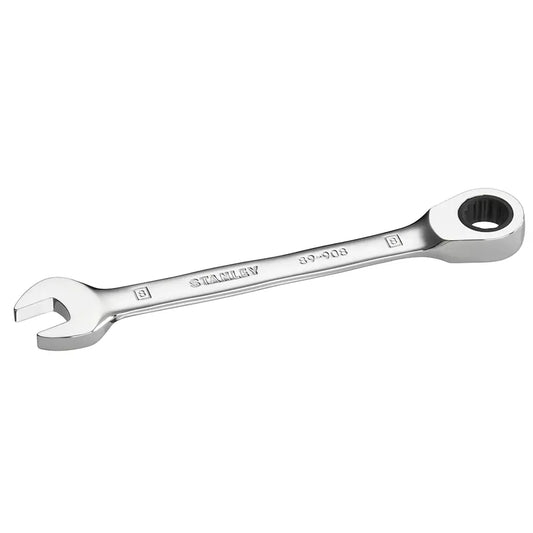 Stanley - Llave combinada plana con carraca 14 mm