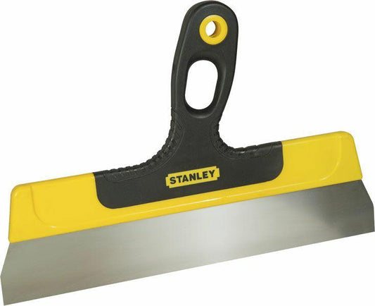 STANLEY Espátula angular, hoja de acero inoxidable 300 x 45 mm, mango bimaterial ergonómico, resistente a la oxidación, con agujero para colgar y fácil almacenamiento, STHT0-05934