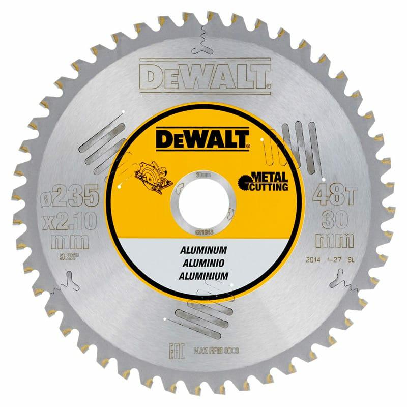 DeWalt DT1914-QZ - Hoja para sierra circular estacionaria, 216 x 30 mm, 48D para aluminio TCG -5º