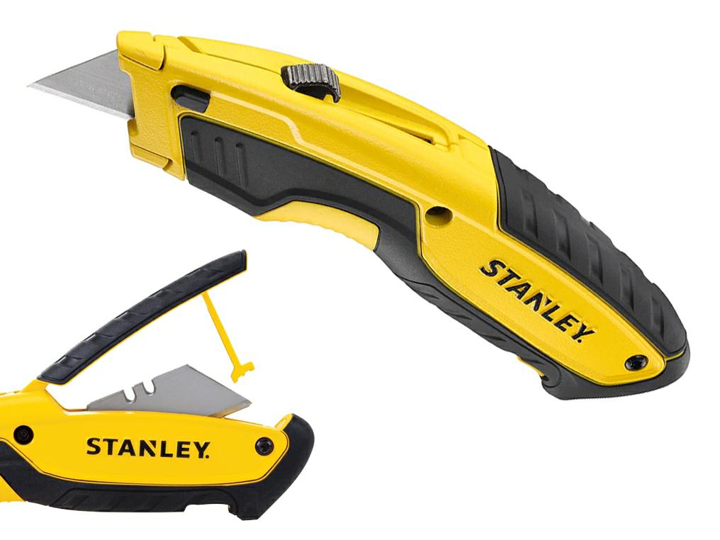 Stanley - Cúter universal profesional con cuchilla retráctil de hoja partible