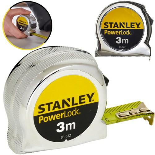 Stanley - Flexómetro Micro Powerlock 3 m x 19 mm