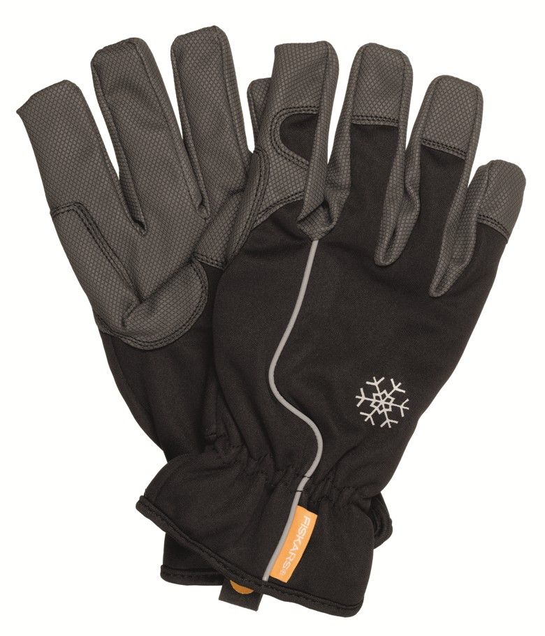 Fiskars Guantes de invierno, Tamaño 10, Negro/Naranja, 1015447