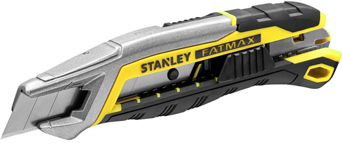 Stanley, Cuchillo de 18 mm con hoja corredera amarilla