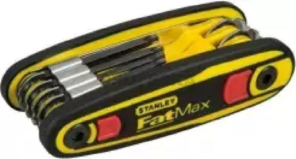 Stanley 0-97-552 - Juego de 8 llaves hexagonales FatMax con bloqueo