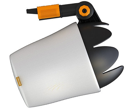 Fiskars Recogedor de frutas, Cabezal de herramienta QuikFit, Longitud: 32 cm, Plástico reforzado con fibra de vidrio/Algodón, Negro/Naranja, QuikFit, 1000693