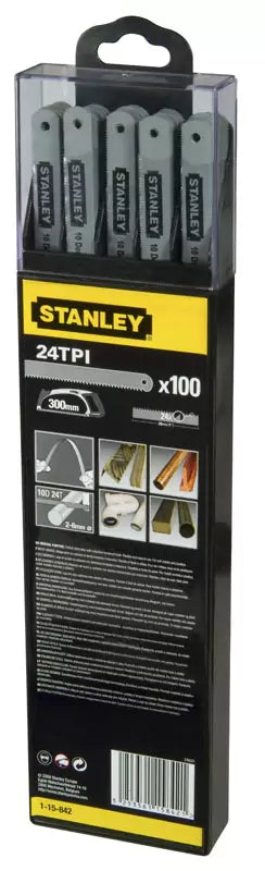 Stanley 0-15-842 - Pack de 2 hojas de sierra lion acero carbono