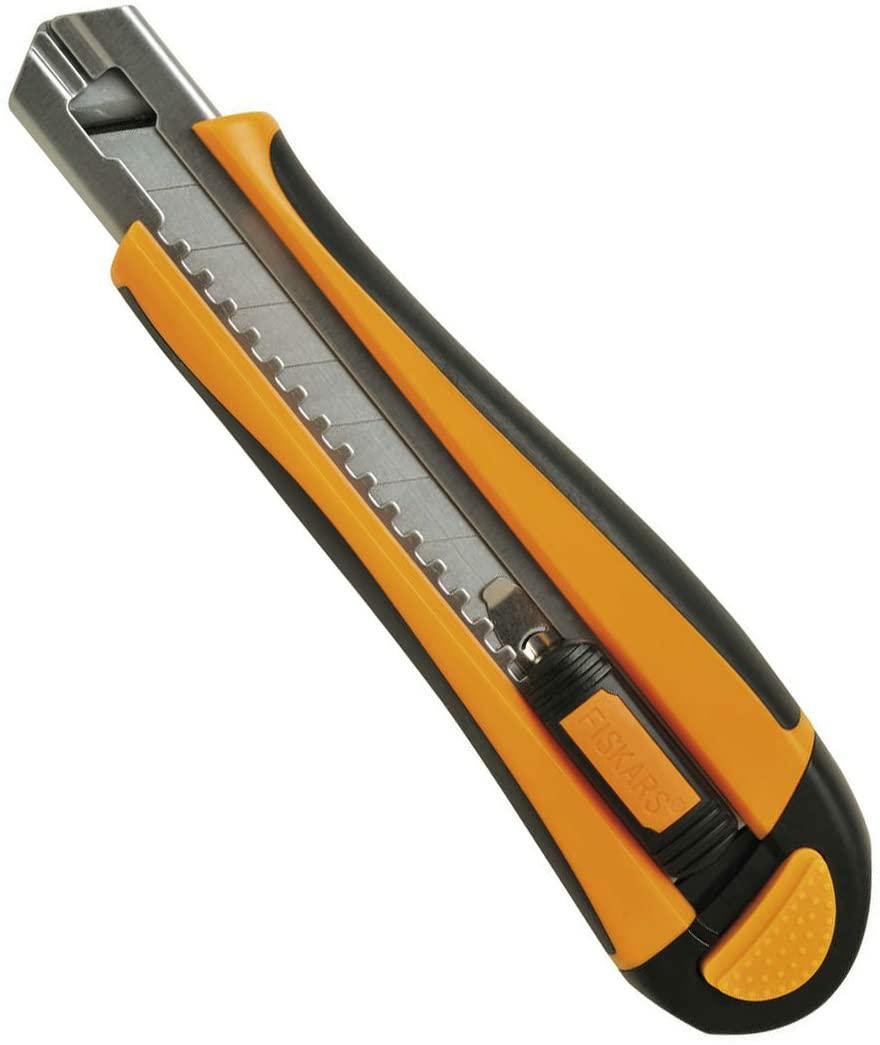 Fiskars Cúter Profesional para trabajos difíciles, 18 mm, Naranja/Negro, 1004620