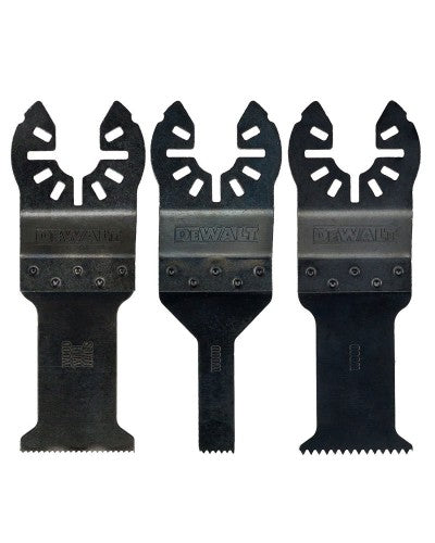 DeWalt DT20713-QZ DT20713-QZ-Juego de 3 hojas de sierra DT20701-QZ, DT20706-QZ, DT20704-QZ, para multi-herramienta oscillante, Arándano
