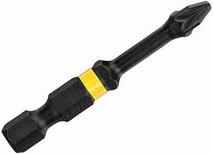 DeWALT DT7391T-QZ - Puntas torsión de impacto FlexTORQ 5 X PZ2 de 57 mm, Cabezal Pozidriv, Resistentes, Negro/Amarillo