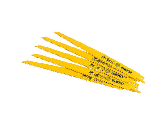 DeWalt DT2363QZ - Hoja para sierra de sable (22,8 cm, acero rico en carbono)