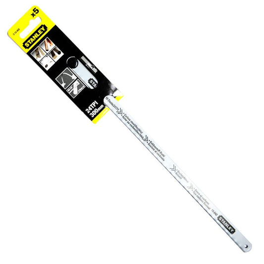 Stanley 2-15-842-5 - Hojas de sierra Lion 300mm 24 dientes, acero al carbono, 5 uds