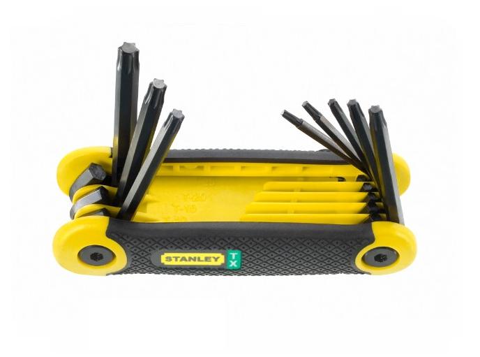 Stanley 2-69-266 - Juego de llaves Torx plegables 8 piezas T9-T40