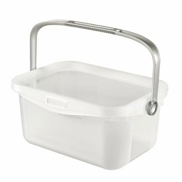 Curver Recipiente de plástico para almacenamiento, disponible en diferentes colores, capacidad 3 litros (transparente mate)