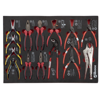 Dogher 025-711 - Carro Mecánico Industrial Silver F1 7 Cajones 183 Herramientas