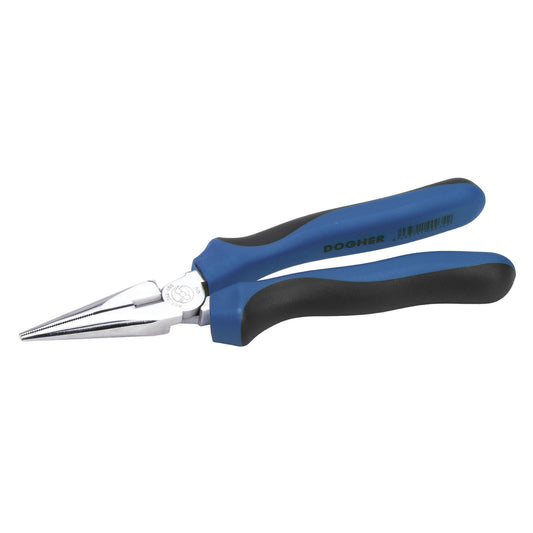 Dogher 202-160C - Alicate de Bocas Semirredondas con Corte Alta Potencia 160mm Colgador