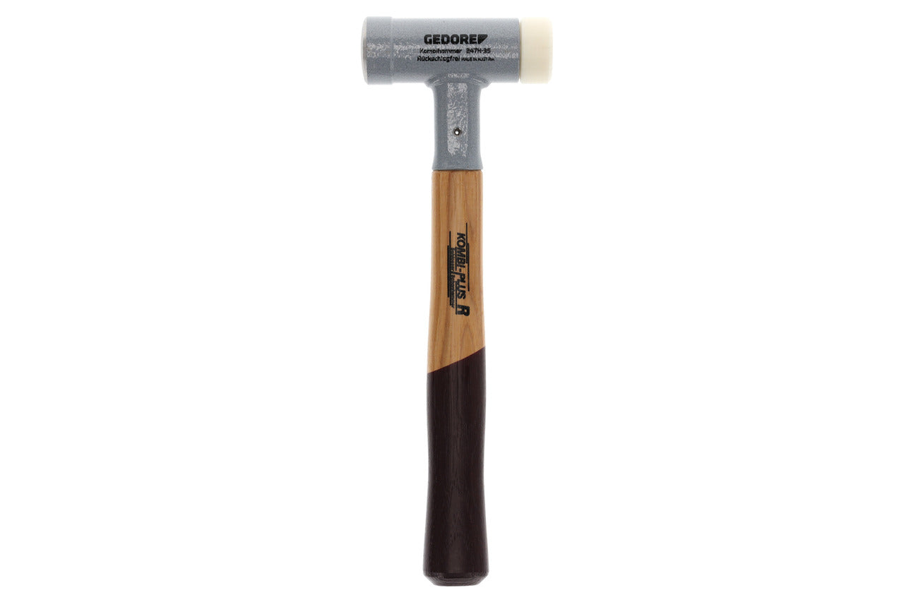 247 H - Martillos antirrebote KOMBI+ con mango de madera de nogal