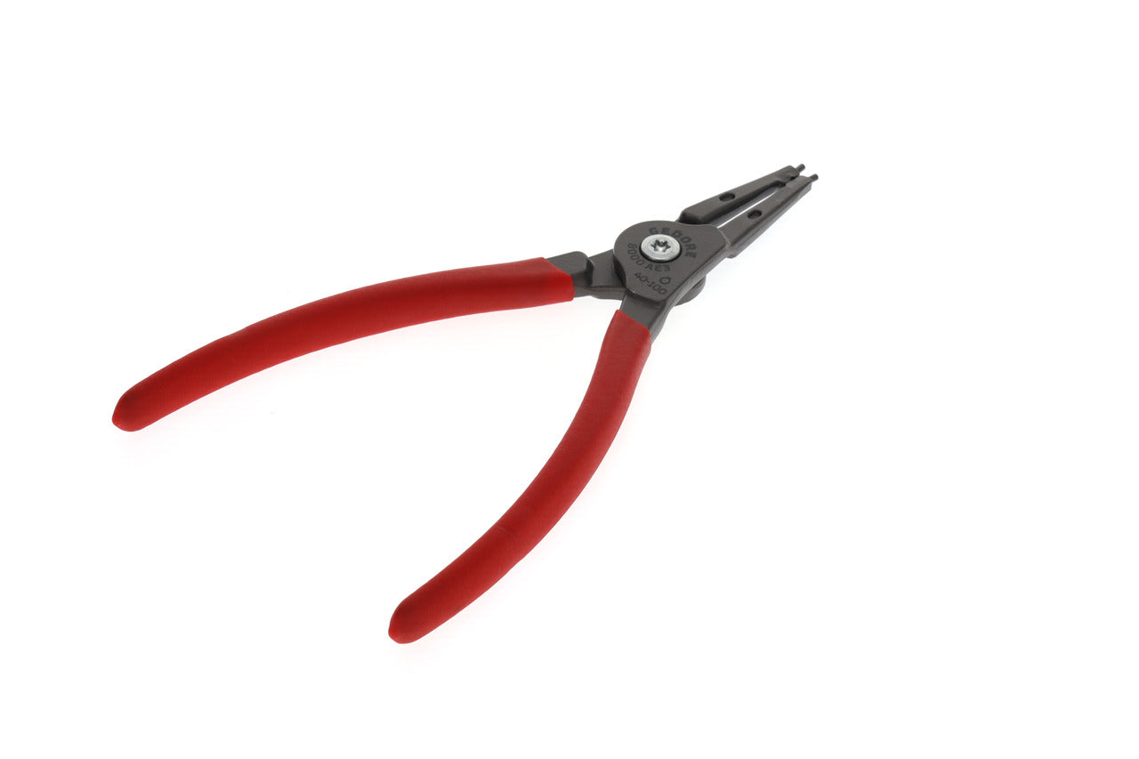 8000 AE - Pliers with reinforced tips for external circlips from 3 to 140 mm in diameter