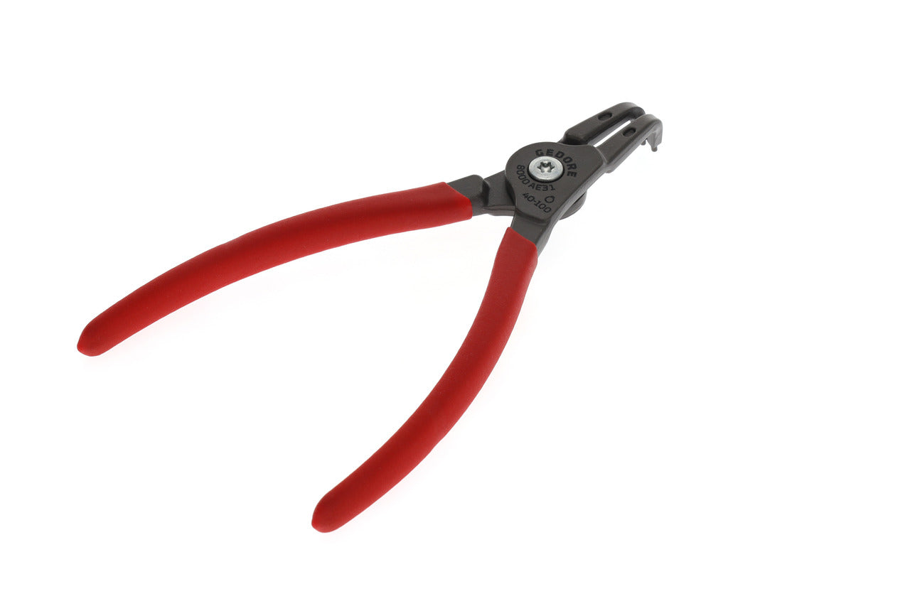 8000 AE - Pliers with reinforced tips for external circlips from 3 to 140 mm in diameter
