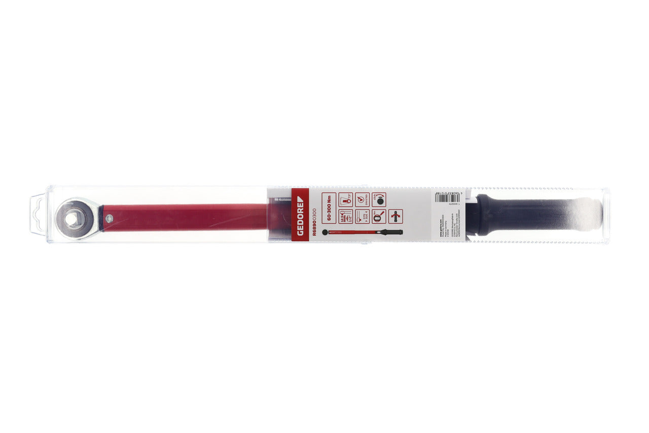 GEDORE red R68900300 - 1/2" torque wrench 60-300 Nm L=575 mm (3301218)