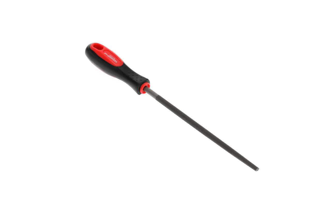 Lime ronde GEDORE rouge R93140052, grain intermédiaire 2, longueur 310 mm, manche bi-matière