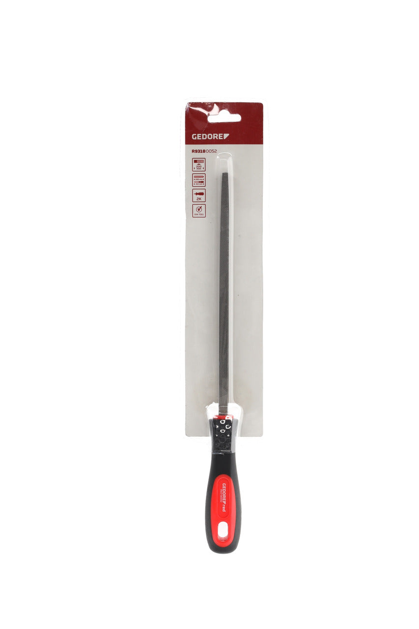 GEDORE red R93180052 - Square file, interfine 2, L=310 mm, 2-component handle (3301595)