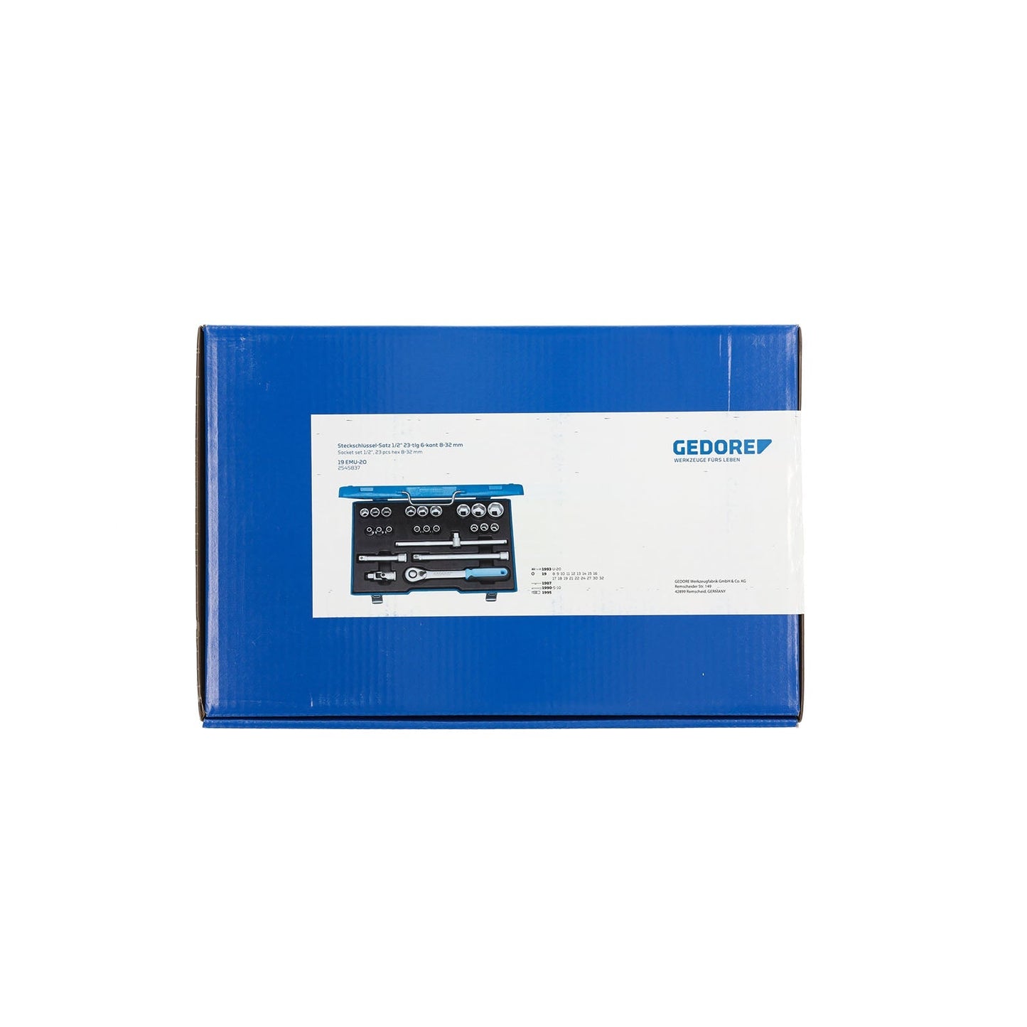 GEDORE 19 EMU-20 - 1/2" Hex Socket Set, 8-32mm