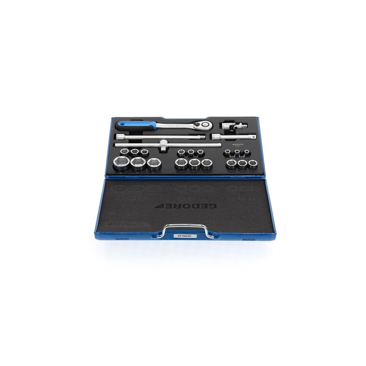 GEDORE 19 EMU-20 - 1/2" Hex Socket Set, 8-32mm