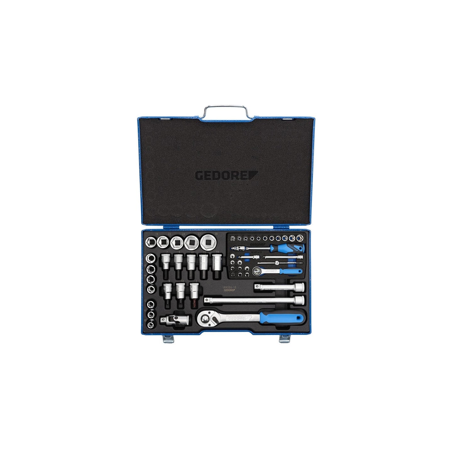 GEDORE 19 V20U-10 - 1/4" + 1/2" Hex Socket Set