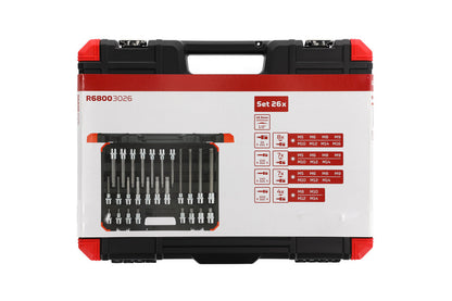 GEDORE rouge R68003026 - Coffret de douilles de tournevis XZN 1/2", 26 pièces