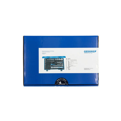 GEDORE 19 V20U-20 - 1/4" + 1/2" Hex Socket Set