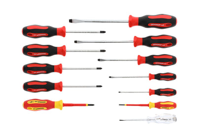 GEDORE red R38002012 - Set of 12 Flat+PH+PZ screwdrivers (3301273)